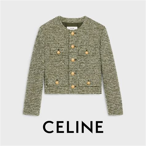 tweed jacket celine|celine shearling coat.